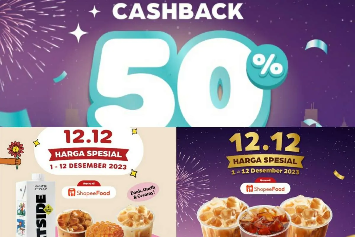 Promo 12.12 Kopi Kenangan 2023, Cashback 50% dan Diskon 3 Minuman Rp 40.000