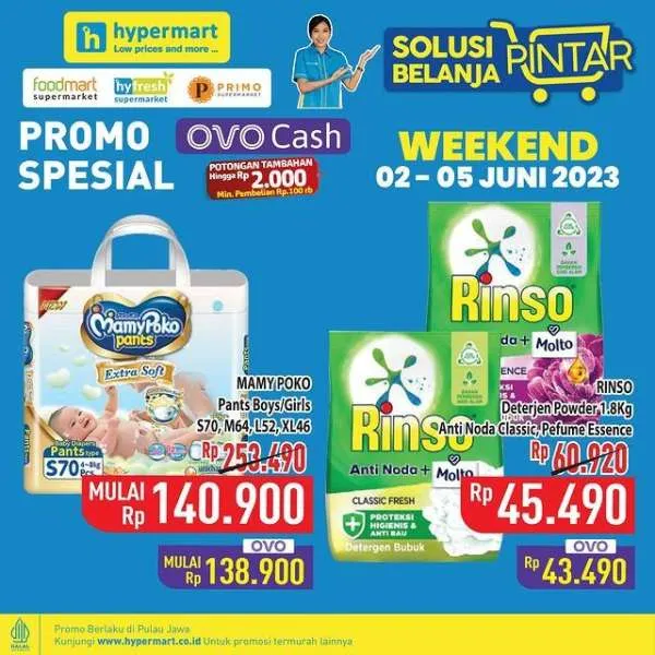 Promo Hypermart Hyper Diskon Weekend Periode 2-5 Juni 2023