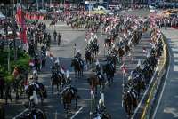 Kirab Bendera Pusaka Warnai Pembukaan Peringatan HUT ke-80 RI