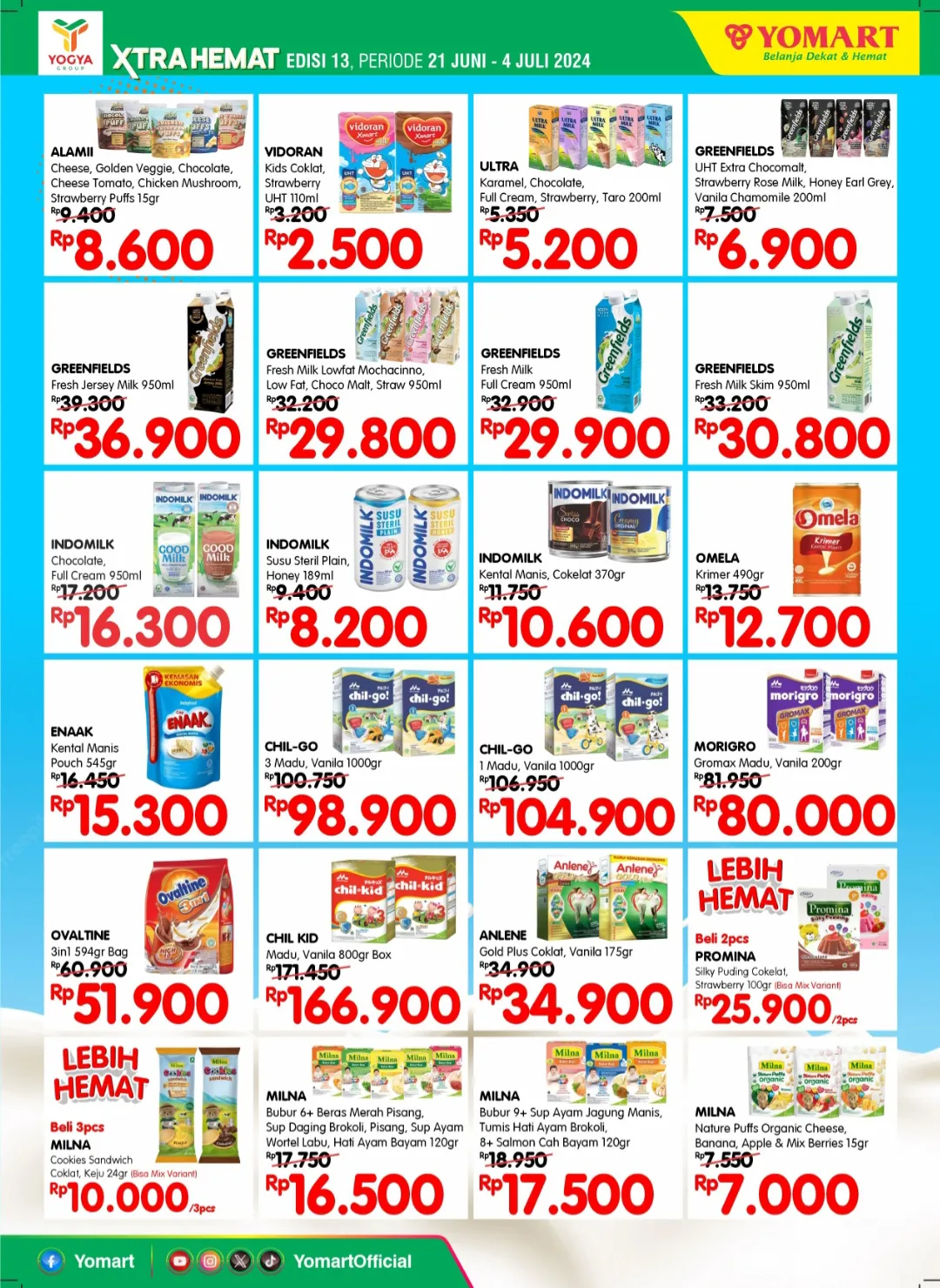 Promo Yomart Xtra Hemat edisi 13 yang berlangsung di tanggal 21 Juni – 4 Juli 2024