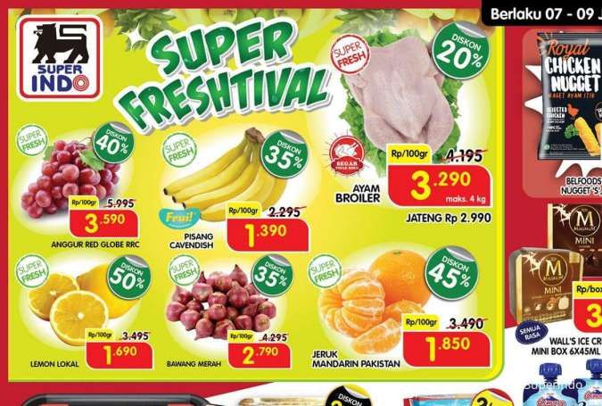 Promo Superindo Periode 7-9 Januari 2022, Aneka Kebutuhan dengan Harga Diskon