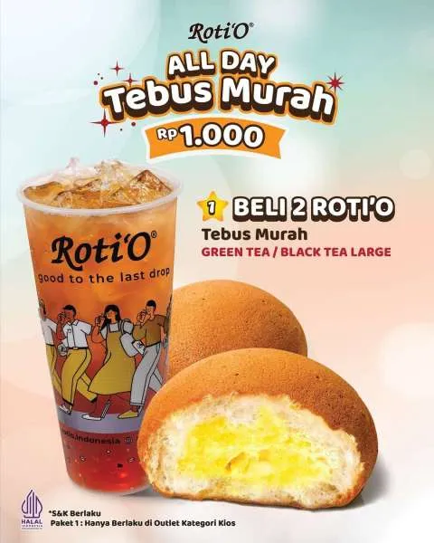 Promo Roti O Tebus Murah Rp 1.000