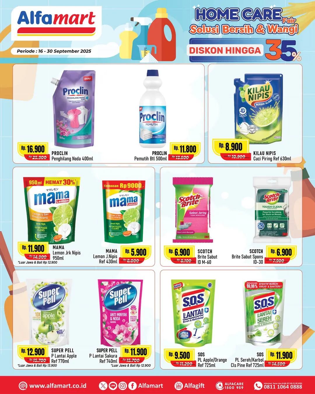 Promo Alfamart Home Care Fair Diskon s/d 35% Periode 16-30 September 2025