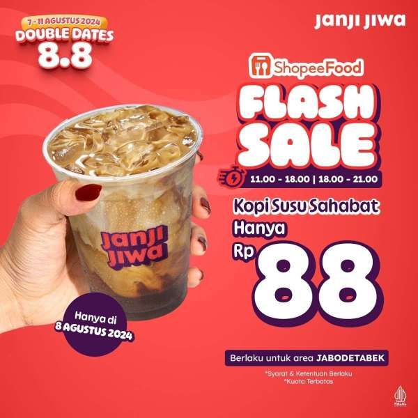 Promo 8.8 di Kopi Janji Jiwa