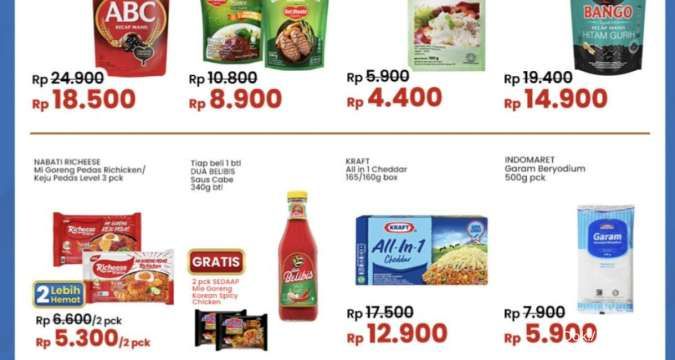 Promo Indomaret Super Hemat Terbaru, Saus Belibis Beli 1 Gratis 2 Mi Korean Spicy