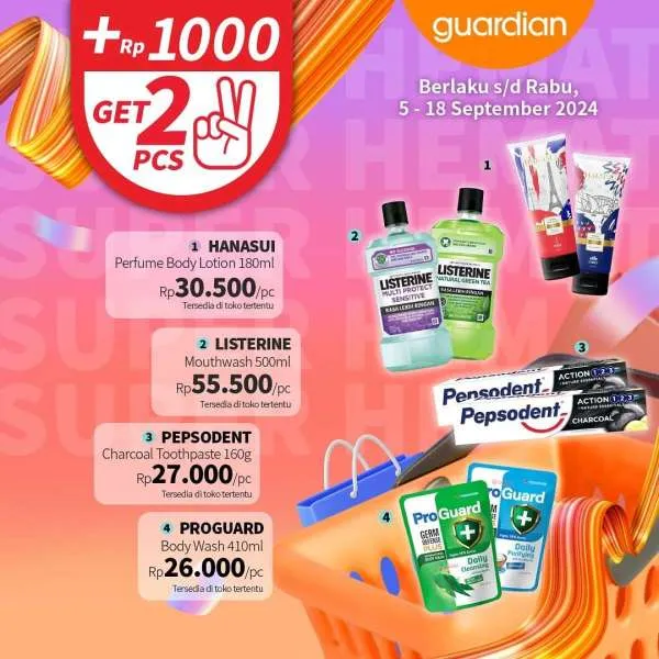 Promo Guardian Super Hemat Periode 5-18 September 2024