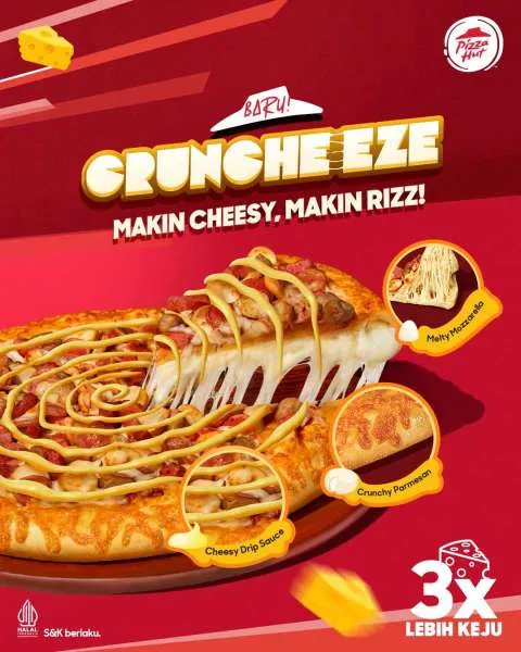 Menu Spesial Pizza Hut Meet Cruncheeze Pizza