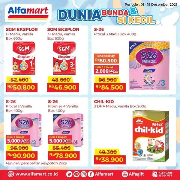 Promo Alfamart Edisi Susu Anak, Dapatkan Potongan Harga Lumayan hingga Besok (15/12)