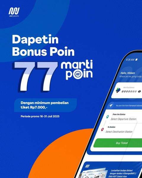 Promo MRT di Aplikasi 16-31 Juli 2025