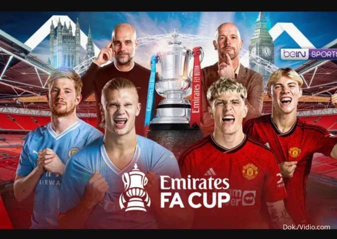 Link Live Streaming Manchester City vs Manchester United, Final FA Cup (25/5)