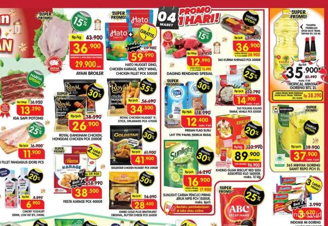 Promo Superindo Hari Ini 3-6 Maret 2025, Bawang Bombay-Sosis Kimbo Diskon s/d 50%
