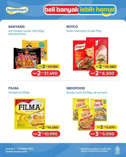 Promo Hypermart Beli Banyak Lebih Hemat Periode 3-9 Oktober 2025