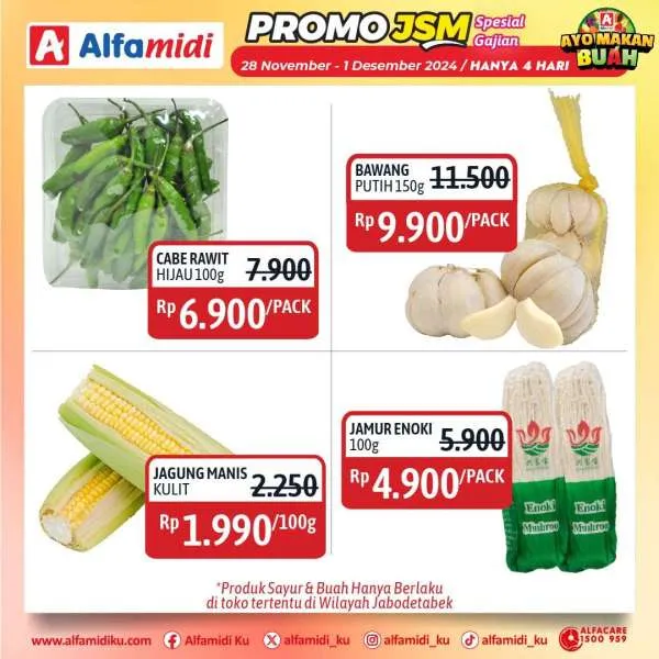 Promo JSM Alfamidi Spesial Gajian Periode 28 November-1 Desember 2024