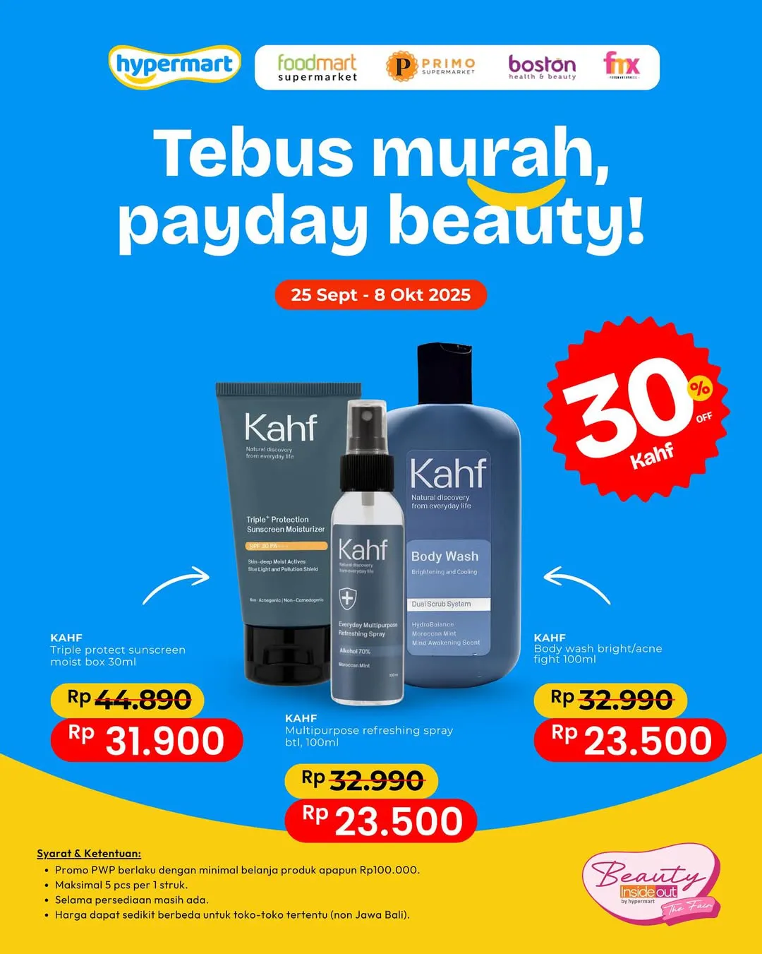 Promo Hypermart Payday Beauty Periode 25 September-8 Oktober 2025