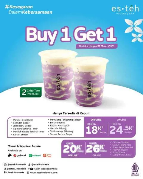 Promo Esteh Indonesia Chizu Taro