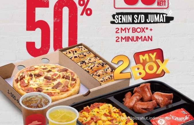 Promo Pizza Hut Diskon 50% Setiap Hari Senin-Jumat, Makan Lezat dan Hemat Bedua