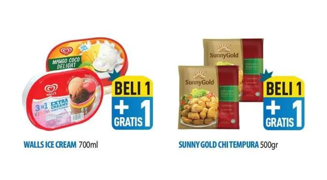 Promo JSM Hypermart Weekend 9-12 Mei 2025, Beli 1 Gratis 1 Es Krim dan Tempura