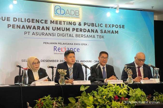 Tetapkan Harga Penawaran Rp 100-Rp 110, Catat Tanggal IPO Asuransi Digital Bersama 