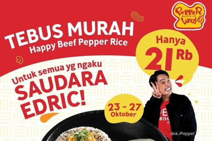Promo Pepper Lunch Tebus Murah Menu Rp 21.000 Edisi 23-27 Oktober 2023