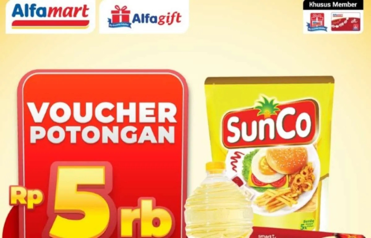Promo Minyak Goreng di Alfamart, Voucher Cashback Rp 5.000 Berakhir Hari Ini
