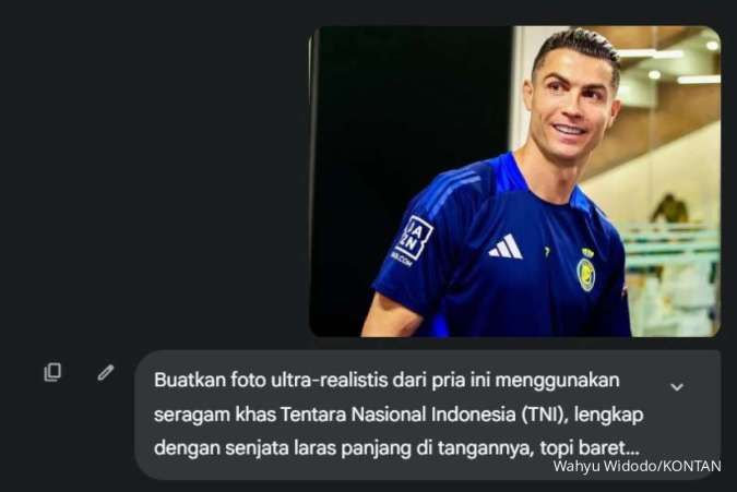 Prompt Gemini AI Ubah Foto Jadi Seragam TNI