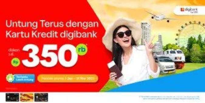 Promo Kredit Digibank Tiap Jumat, Diskon Semua Produk Traveloka Hingga Rp 350.000