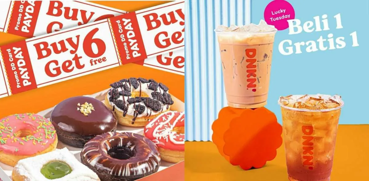 Promo Dunkin B1G1 dan B6G6 DD Card Payday edisi 28-30 November 2023