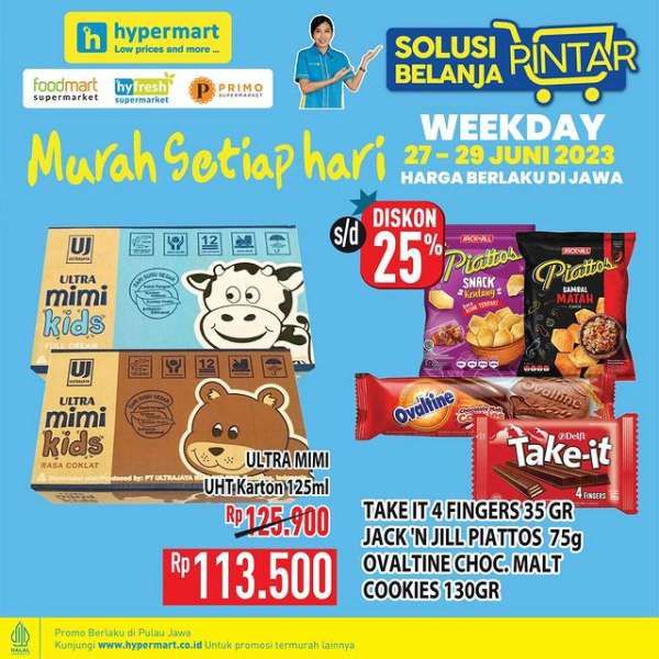 Promo Hypermart Hyper Diskon Weekday Periode 27-29 Juni 2023