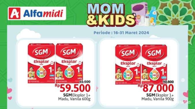 Promo Alfamidi Mom & Kids 16-31 Maret 2024, Susu dan Body Care Anak Harga Spesial