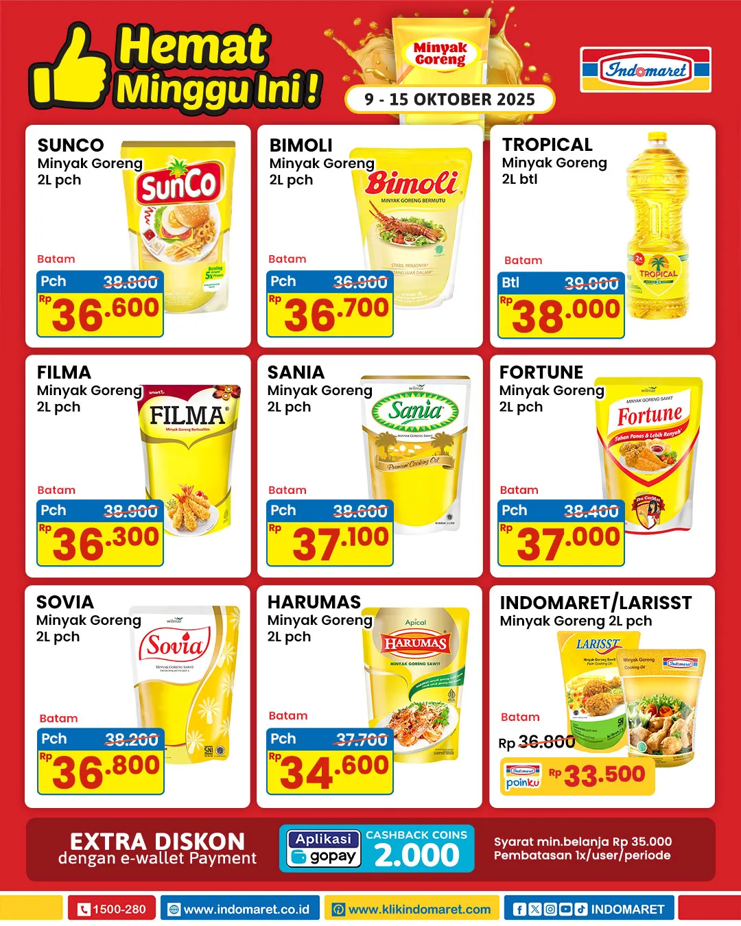 Promo Minyak Goreng Indomaret Periode 9-15 Oktober 2025
