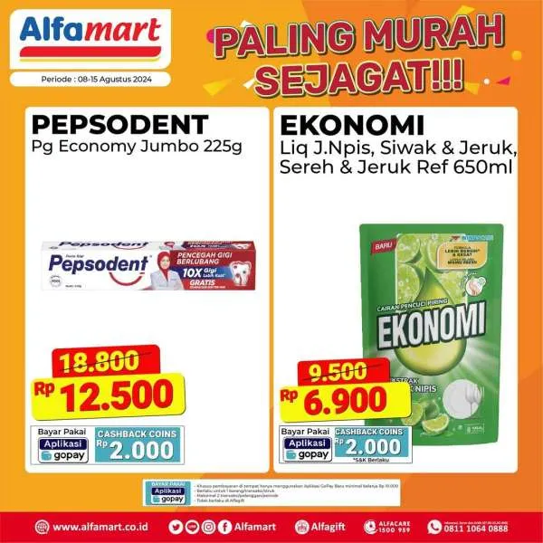 Promo Alfamart Paling Murah Sejagat Periode 1-15 Agustus 2024