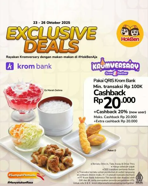 Promo HokBen Kromversary 23-26 Oktober