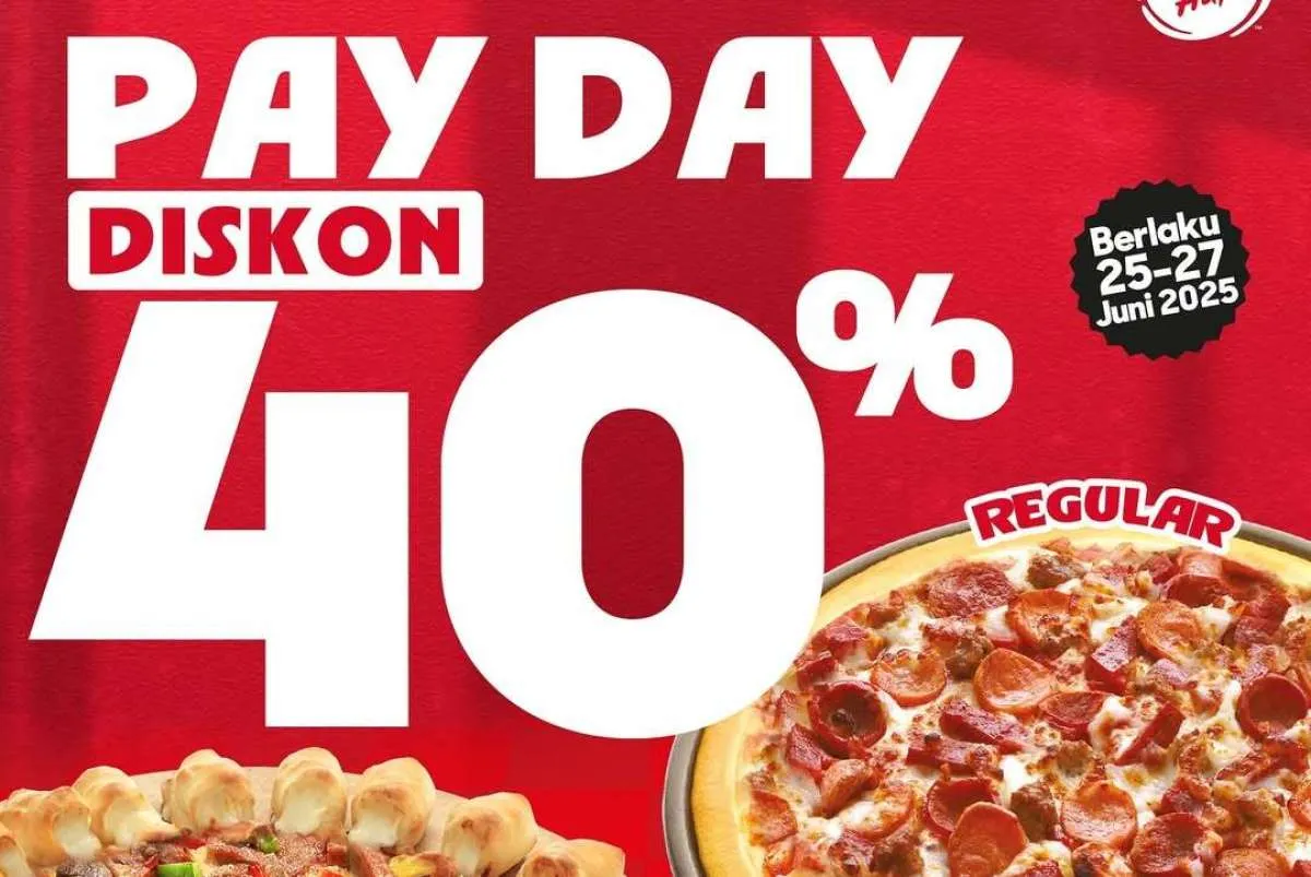 Promo Pizza Hut Payday 25-27 Juni 2025 dengan BCA, 2 Pizza Spesial Diskon sampai 40%