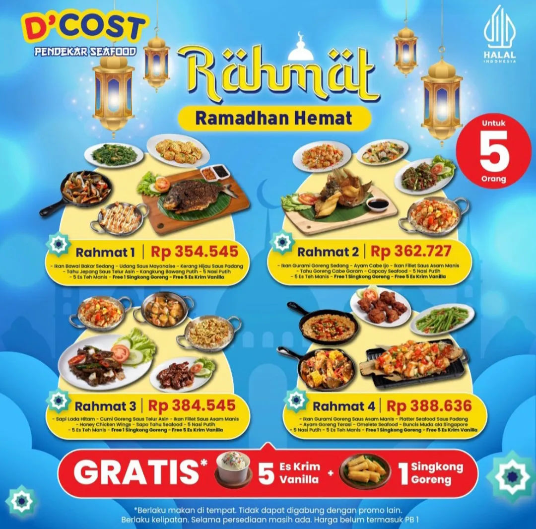 Paket Rahmat Ramadan Hemat ala DCost Seafood