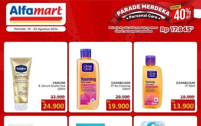 Promo Alfamart Spesial Kemerdekaan 17 Agustus 2024, Potongan Tambahan Rp 17.000-an