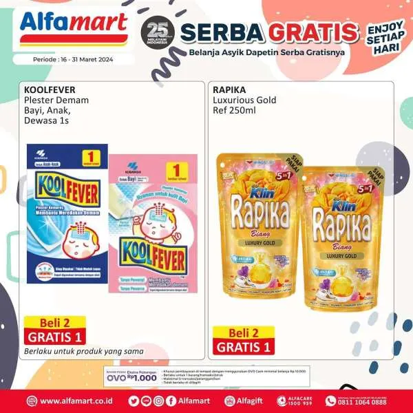 Promo Alfamart Serba Gratis Periode 16-31 Maret 2024