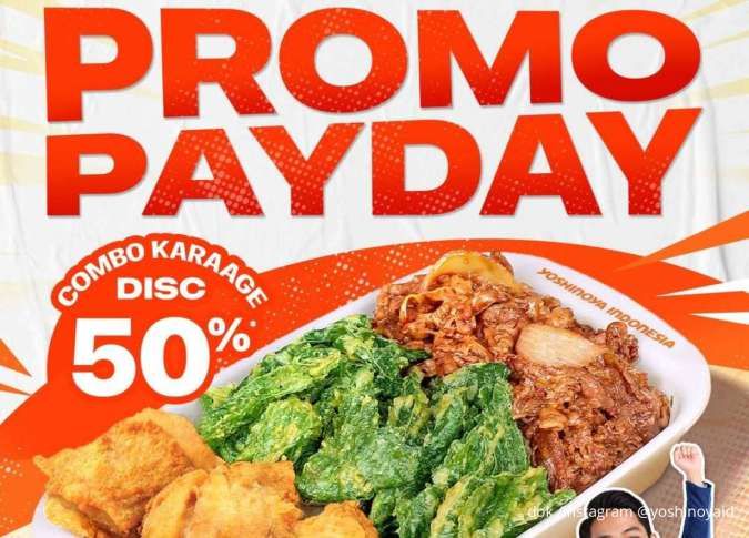 Promo Payday Yoshinoya Diskon 50% untuk Combo Karaage Cuma sampai 31 Desember 2025