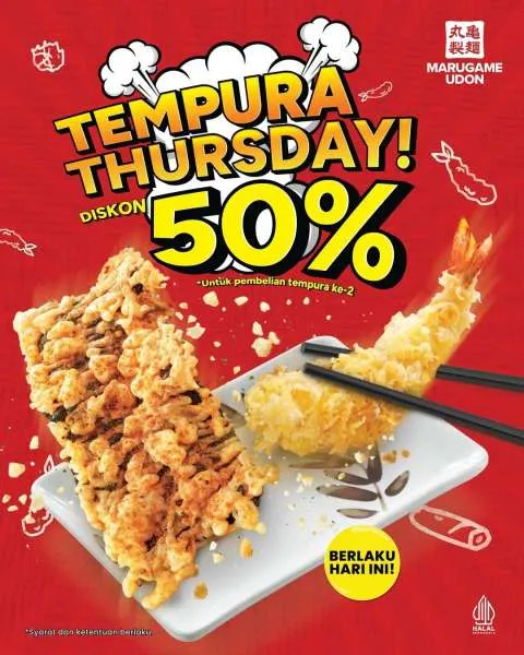 Promo Marugame Udon Tempura Thursday