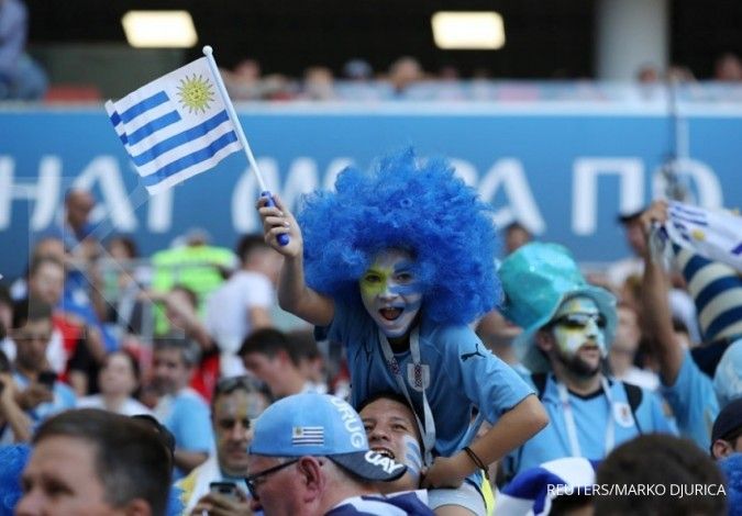 Uruguay ikuti langkah Rusia ke perdelapan final piala dunia 2018
