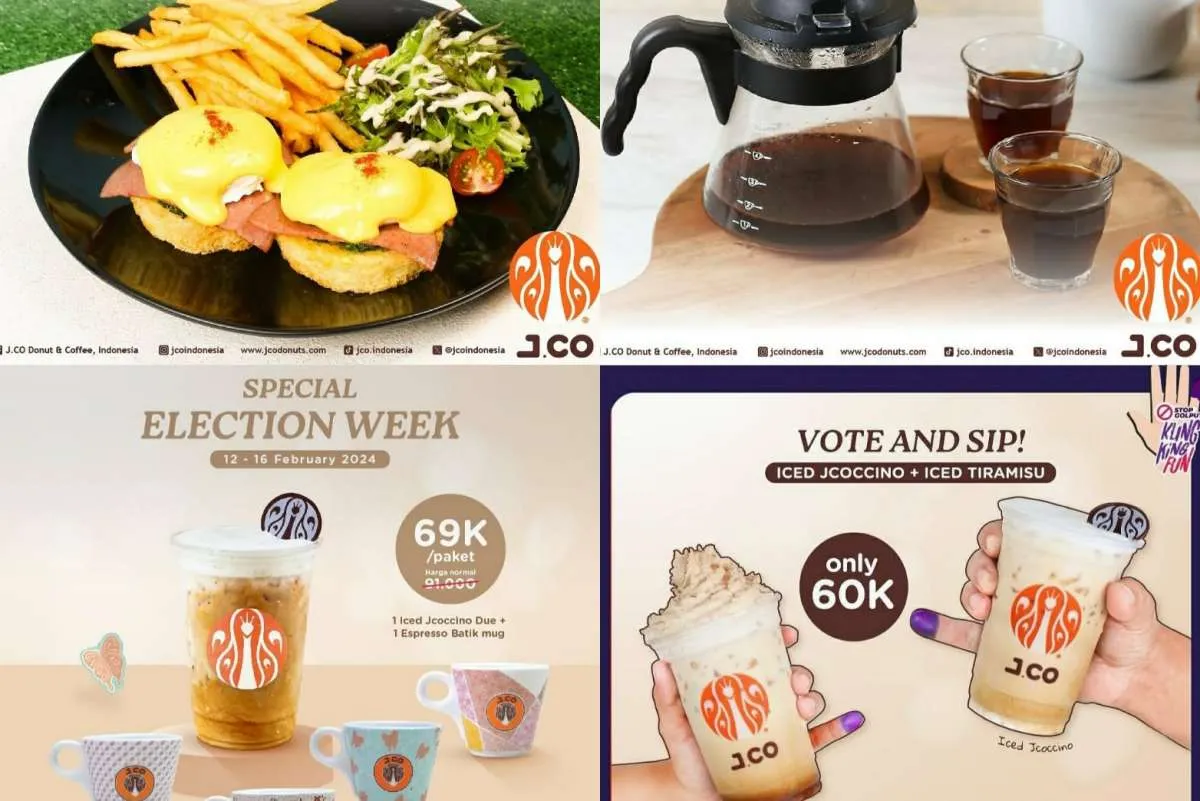 Pekan Pemilu 2024, Promo JCO Diskon Mug hingga Nyoblos Dapat 2 Minuman