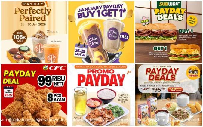 10 Promo Payday Januari, Makan Enak di J.CO hingga HokBen Tanpa Bikin Kantong Bolong