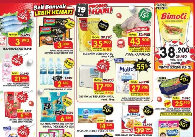 Promo Superindo Weekday 18-21 Agustus 2025, Es Krim & Molto Diskon Sampai 55%