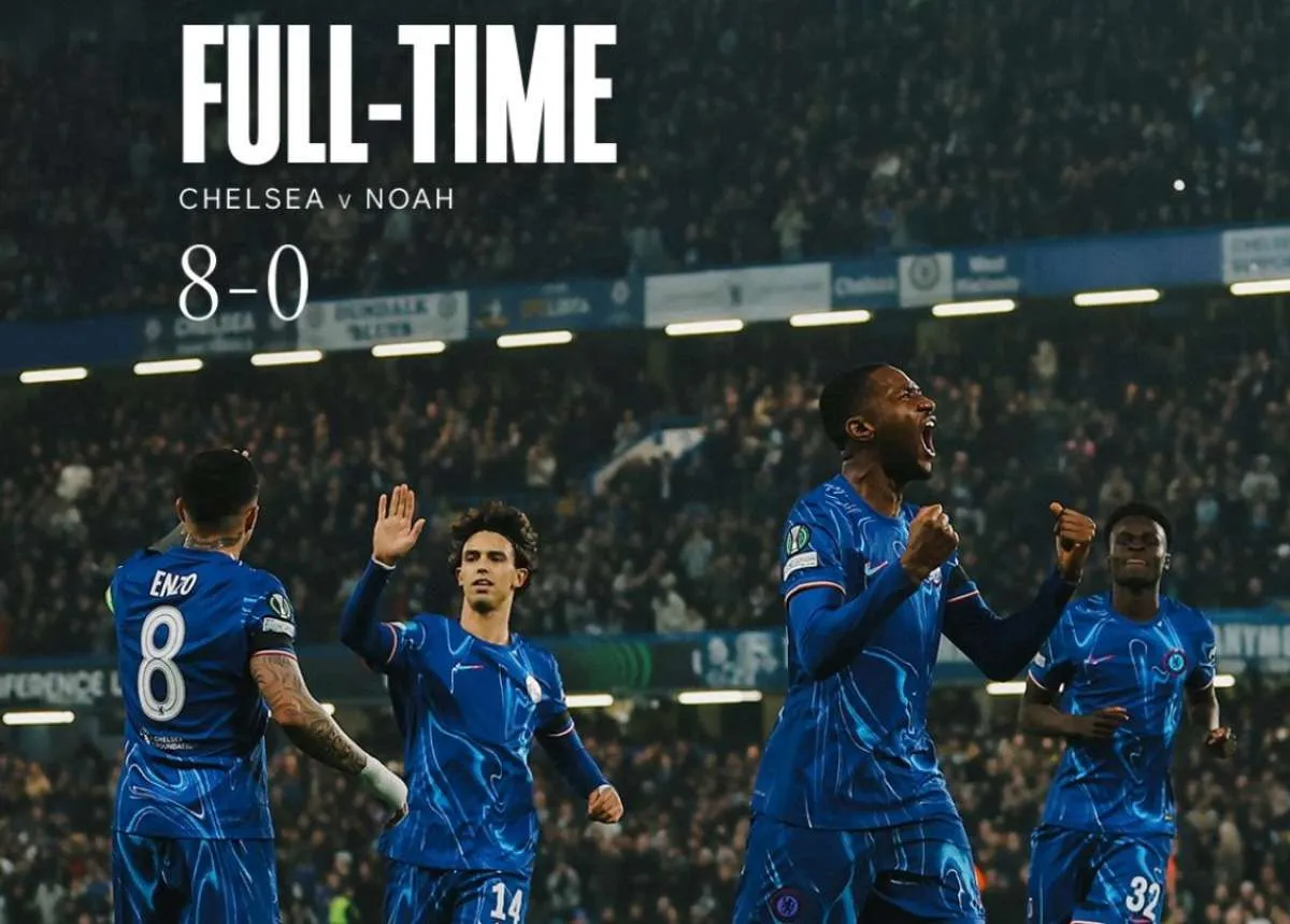 Chelsea Hajar Noah 8 Gol Tanpa Balas, Kokoh di Puncak Klasemen Conference League