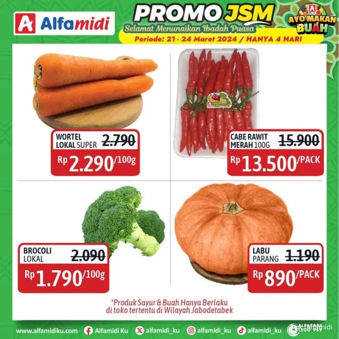 Promo JSM Alfamidi Hanya 4 Hari Periode 21-24 Maret 2024