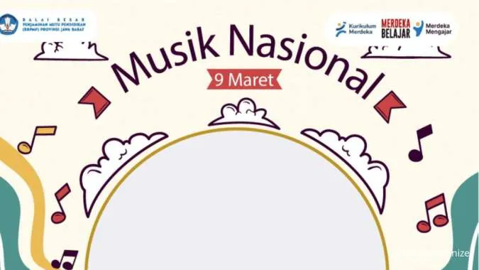 Kumpulan Twibbon Hari Musik Nasional 2023 dengan Tema Musik Indonesia Keren
