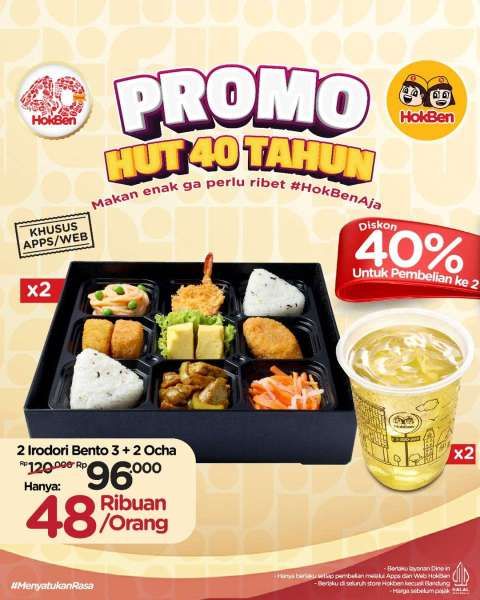Promo HokBen HUT 40 tahun