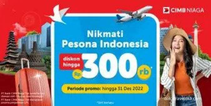 Promo Kartu Kredit CIMB Niaga, Diskon Semua Produk Traveloka Hingga Rp 300.000