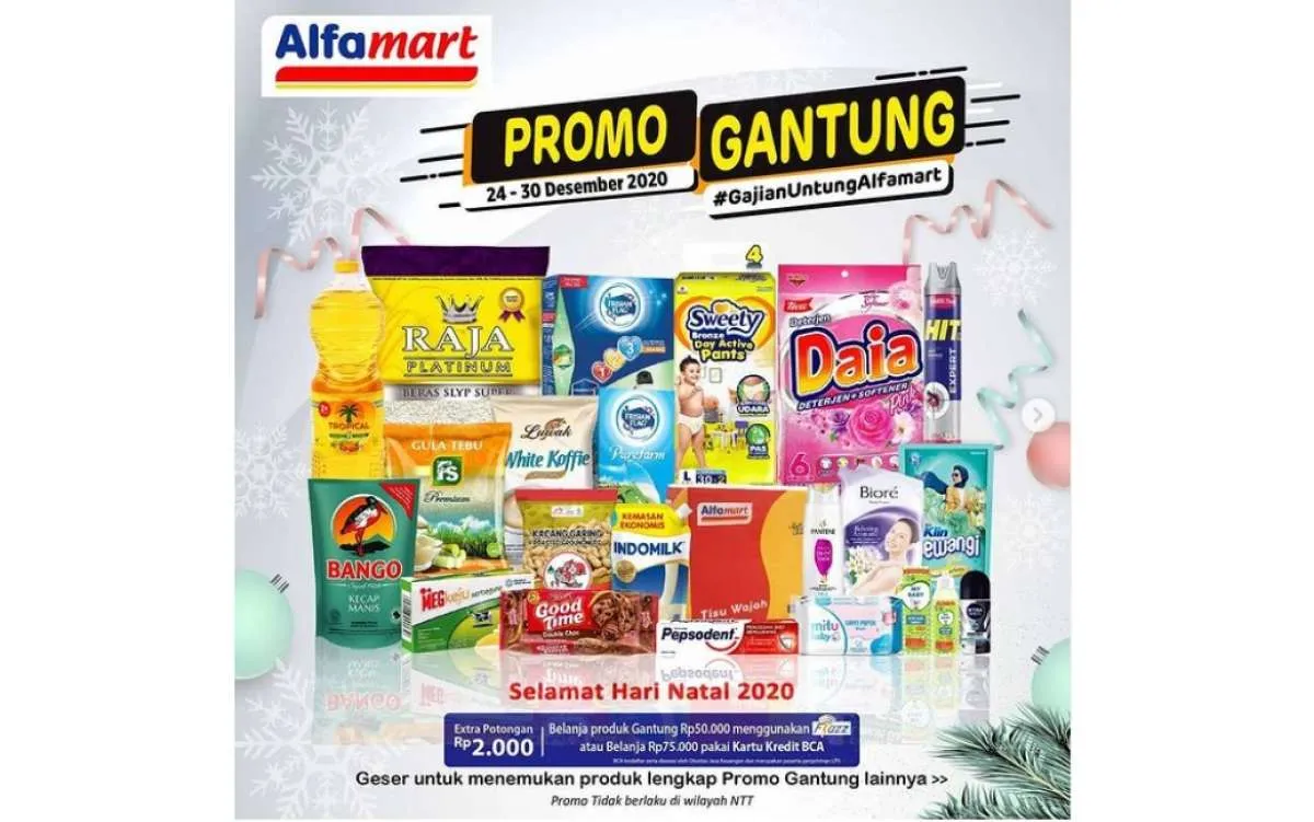  Promo Alfamart Gantung Hari Minggu 27 Desember 2020, diskonan akhir tahun 