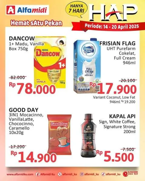 Promo Alfamidi Hemat Satu Pekan Periode 14-20 April 2025