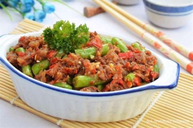 Resep Praktis Cah Buncis Daging Szechuan, Gizi Seimbang Masak Cuma 20 Menit